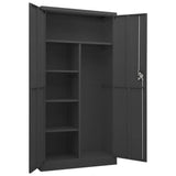 Locker Cabinet Anthracite Steel Locker Cabinet Rectangular 335973
