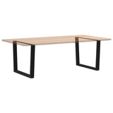 Dining Table Legs V-Shape 2 pcs Black 100x cm Steel 4012656