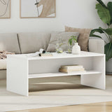 Coffee Table White 100 x 50 x 40 cm Engineered Wood 8000284