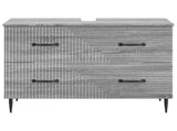 Bathroom Sink Cabinet HAARLEM Grey Sonoma 82 x 41x 58.5 cm 896801