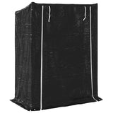 Firewood Rack with Rain Cover 150x80x200 cm Galvanised Steel 4104954