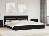 Bed Frame with Drawer with Headboard Manual Engineered Wood 3411615