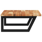 Basin Shelf Wall Mounted Steel and Solid Wood Acacia 3302831
