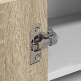 Hanging Cabinet Sonoma Oak and White 57 x 57 x 40 cm 884188