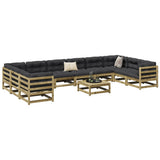 11 Piece Garden Sofa Set Impregnated Wood Pine 3299647