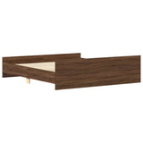 Bed Frame without Mattress Brown Oak 160x200 cm 3203767