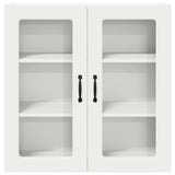 Wall Glass Cabinet PORTO White 80 x 31 x 80 cm Engineered Wood 885415