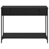 Console Table Black oak 100 x 34.5 x 75 cm Engineered wood 883512