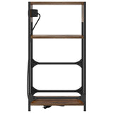 Bedside Cabinet Smoked Oak 40 x 27 x 76 cm Engineered Wood 859572