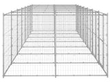 Outdoor Dog Kennel Galvanised Steel 16.94 m 3082287