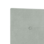 ZNTS Bed Frame Light Grey 200x200 cm Velvet 3344963