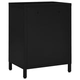 Nightstands 2 pcs Black 40x30x54.5 cm Steel and Glass 3095202