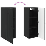 Wall-Mounted Cabinet Black 33 x 34.5 x 90 cm Engineered Wood 898076