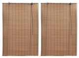 Bamboo Roller Blinds 2 pcs 80 x 160 cm Brown 3057518