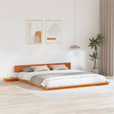 Bed Frame Brown 180 x 200 cm Wood 872391