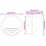 Air Vent Covers 8 pcs Silver 200 mm Stainless Steel 42019383