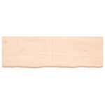 ZNTS Wall Shelf 160x50x cm Untreated Solid Wood Oak 363593