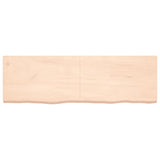 ZNTS Wall Shelf 160x50x cm Untreated Solid Wood Oak 363593