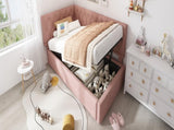 Daybed Upholstered Bed with 3FT Single Sofa Bed 90 x 190 cm, Ottoman Bed with Hydraulic N601P343711P
