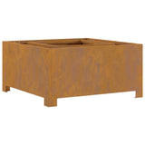 Fire Pit Brown 60 x 60 x 30 cm Weathering Steel 858963