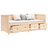 Day Bed without Mattress 100x200 cm Solid Wood Pine 820896