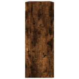 Wall Mounted Cabinet Smoked Oak 69.5x34x90 cm Engineered Wood 834983