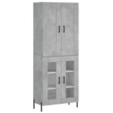 Highboard Concrete Grey 69.5x34x180 cm Engineered Wood 3199629