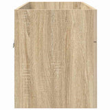 Sink cabinet with Storage with Door Sonoma Oak Engineered Wood 880437