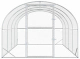 Chicken Coop Silver 400 x 200 x 200 cm Galvanised Steel 3434676