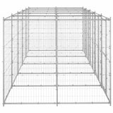 Outdoor Dog Kennel Galvanised Steel 12,1 m 3082285