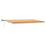 Retractable Awning Yellow and Orange 600 x 300 cm 3331602