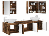 Bathroom Cabinet Set 5 pcs Old Wood Engineered Wood 3406493