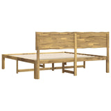 Double Bed Frame with Headboard ROSTOCK White 200 x 200 cm 3405427