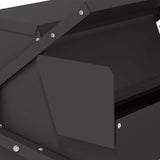 Chicken Treadle Feeder Black 50 x 40 x 29 cm Cold-Rolled Steel 874699