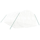 Greenhouse with Steel Frame White 18 m² 6x3x2 m 3188051
