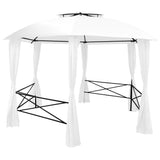 Garden Marquee with Curtains 360x312x265 cm White 180 g/m 312234