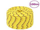 Boat Rope Yellow 14 mm 100 m Polypropylene 152623