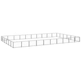 Dog Kennel Black 60 m Steel 3082173