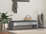 Hall Bench with Cushion Concrete Grey 103 x 38 x 40 cm 891563