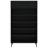 Shoe Cabinet Black 60x35x105 cm Engineered Wood 829629