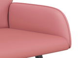 2 Seater Sofa with Metal Legs 2-Seater Pink Faux Leather 42051016