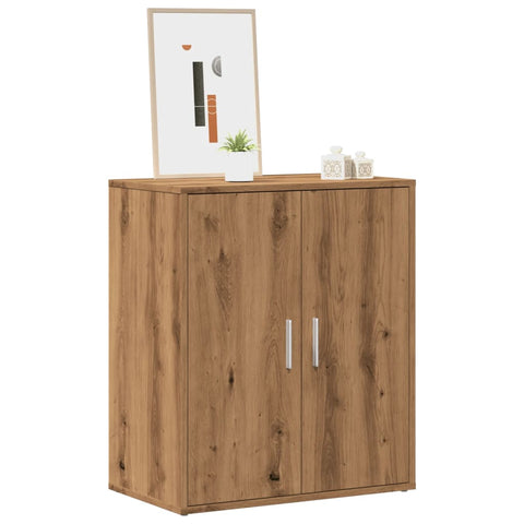ZNTS Shoe Cabinet Artisan Oak 60x35x70 cm Engineered Wood 856697