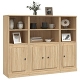 Highboards 3 pcs Sonoma Oak Engineered Wood 3185306