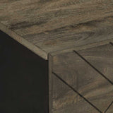 Coffee Table Black 80x50x40 cm Solid Wood Mango 4017689