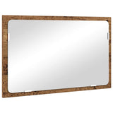 Bathroom Furniture Set 2 pcs Old Wood Engineered Wood and Metal 875432
