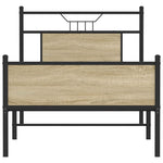 Bed Frame without Mattress Sonoma Oak 90x190 cm Single Engineered Wood 4106972