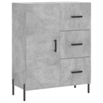 Highboard Concrete Grey 69.5x34x180 cm Engineered Wood 3189457