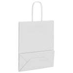 ZNTS Paper Bags 250 pcs with Handles White 18x8x22 cm 4101614