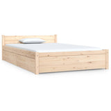 Bed Frame without Mattress with Drawers Small Double 3103539