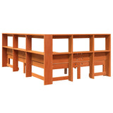 Bookcase Bed without Mattress Wax Brown 120x200 cm Solid Wood Pine 3324387